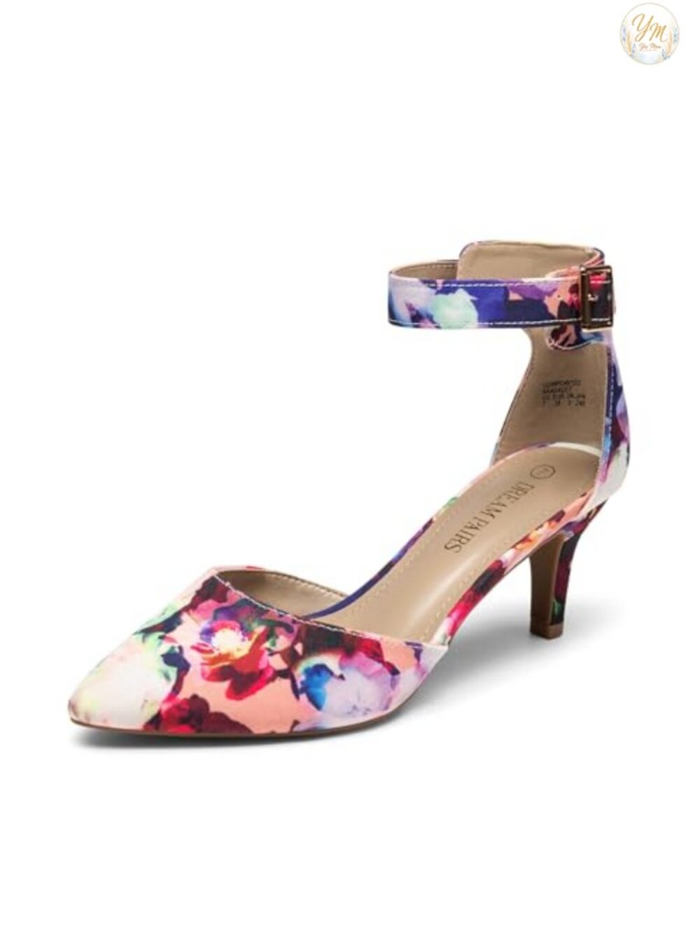 Kitten Heels Ankle Strap Pumps Women's Dress Shoes 2.5" Heel